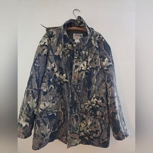 Vintage 1990s Mossy Oak Camo Golden Retriever mens Jacket Size XXLARGE